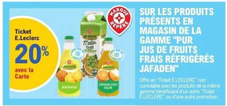 Ticket E.Leclerc - 20% avec la Carte