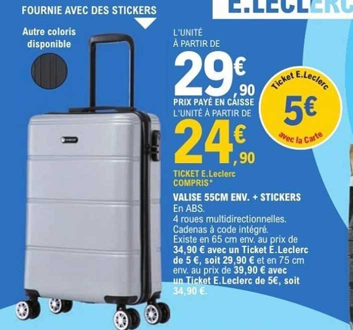 VALISE 55CM ENV. + STICKERS