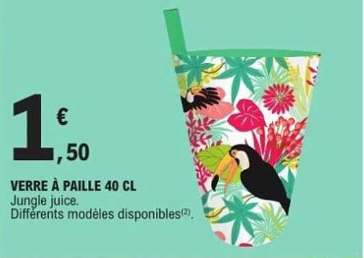 VERRE À PAILLE 40 CL