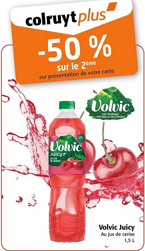 Volvic Juicy Au jus de cerise 1,5 L