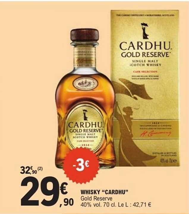 WHISKY "CARDHU" Gold Reserve