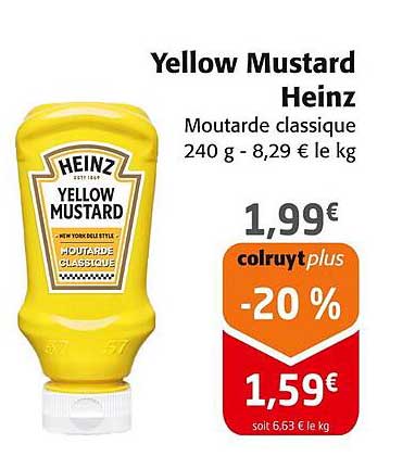 Yellow Mustard Heinz