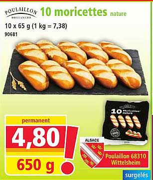10 moricettes nature