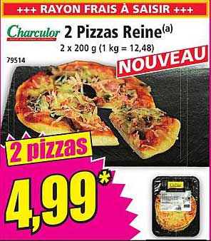 2 Pizzas Reine