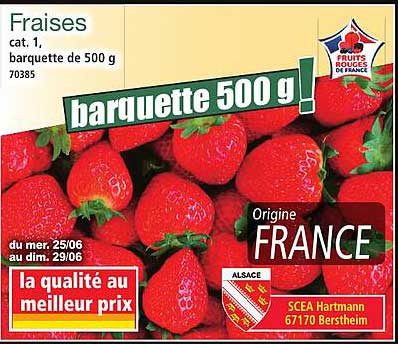 barquette 500 g