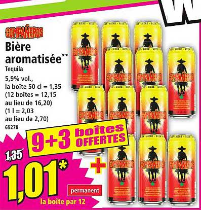 Bière aromatisée Companeros Tequila