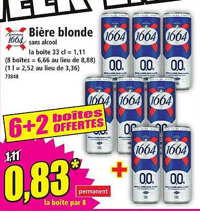 Bière blonde sans alcool