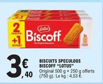 BISCUITS SPECULOOS BISCOFF “LOTUS”