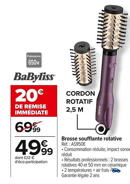 Brosse soufflante rotative