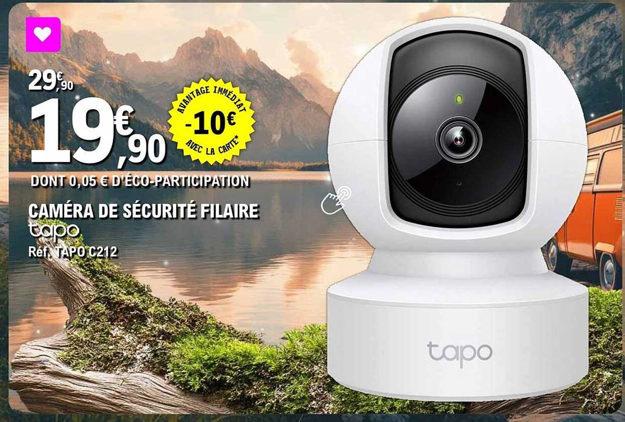 CAMÉRA DE SÉCURITÉ FILAIRE Tapo C212