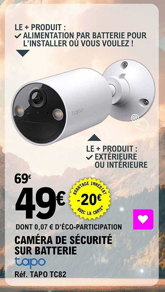 CAMÉRA DE SÉCURITÉ SUR BATTERIE