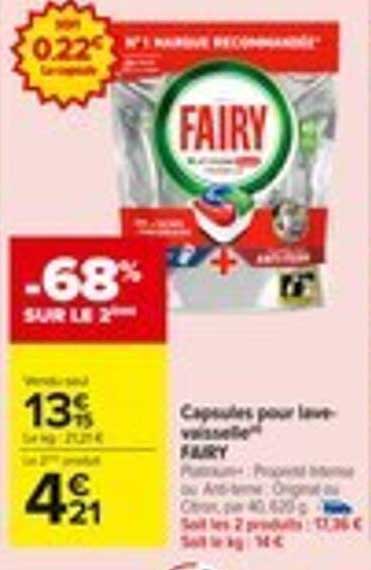 Capsules pour lave-vaisselle® FAIRY