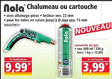 Chalumeau ou cartouche