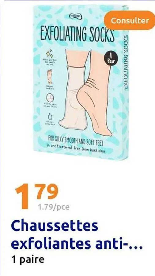 Chaussettes exfoliantes anti-...