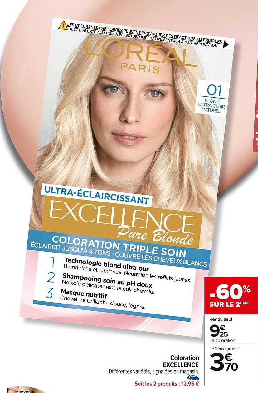 Coloration EXCELLENCE Pure Blonde
