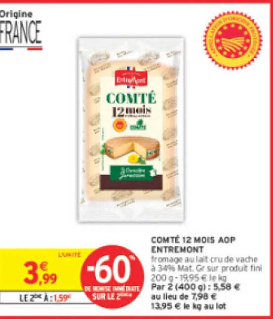 COMTÉ 12 MOIS AOP ENTREMONT