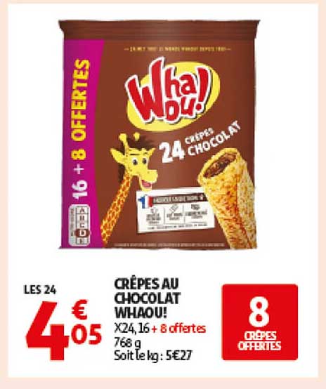 CRÊPES AU CHOCOLAT WHAOU!