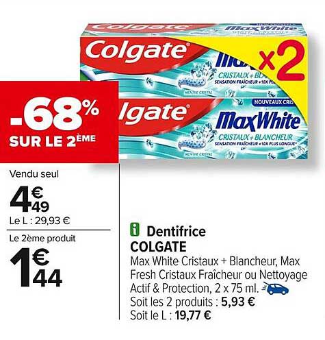 Dentifrice COLGATE