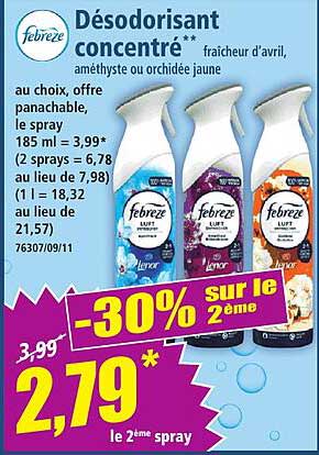 Désodorisant concentré**