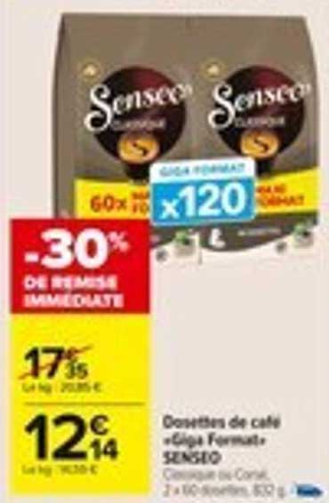 Dosettes de café e-Giga Format SENSEO