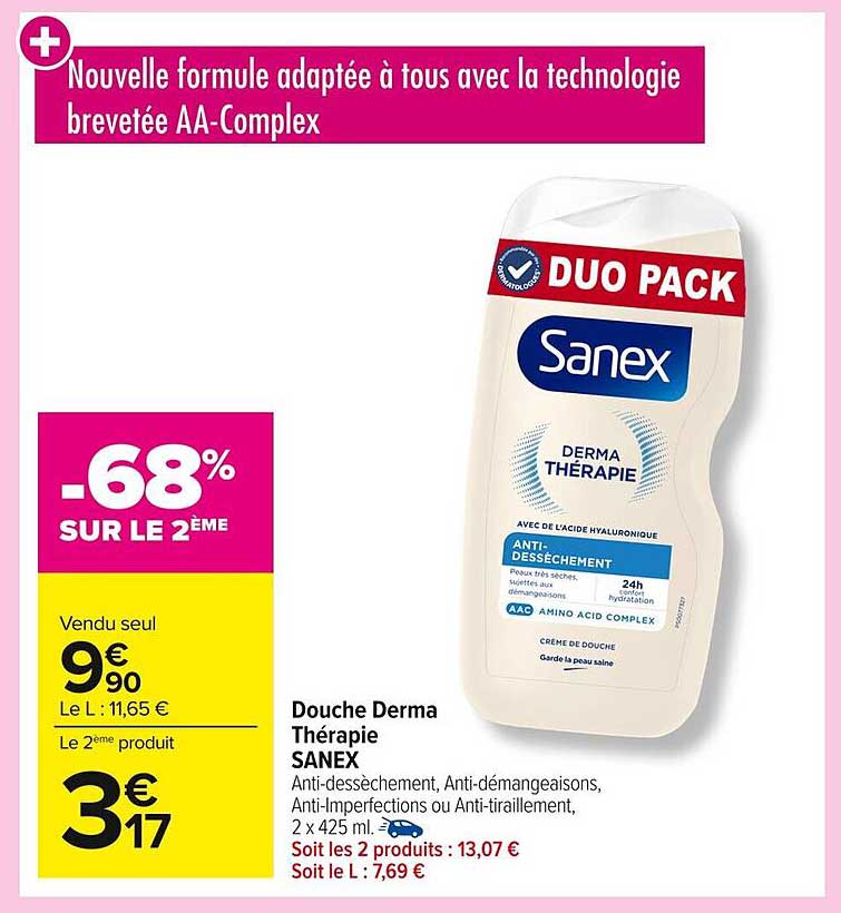 Douche Derma Thérapie SANEX
