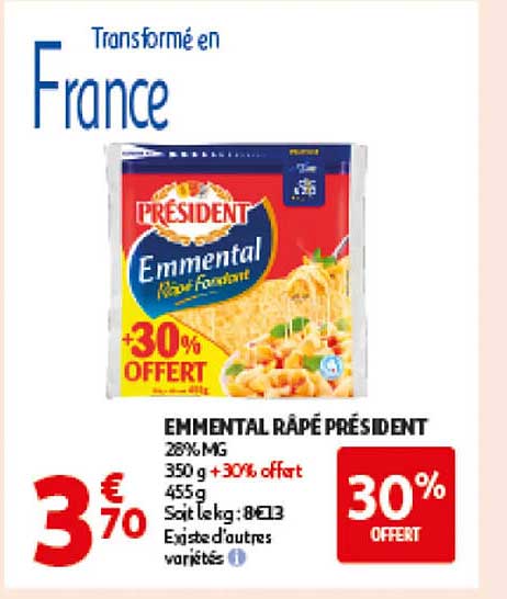 EMMENTAL RÂPÉ PRÉSIDENT