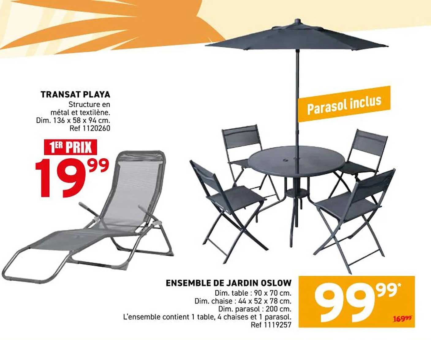 ENSEMBLE DE JARDIN OSLOW