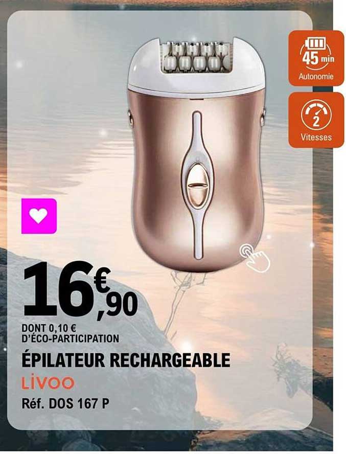 Épilateur rechargeable Livoo