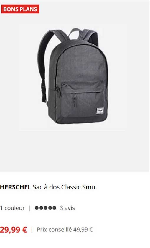 HERSCHEL Sac à dos Classic Smu