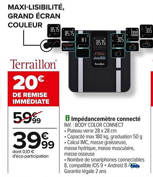 Impedancemètre connecté BODY COLOR CONNECT