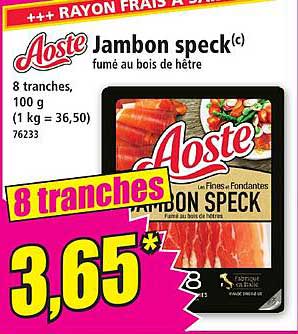Jambon speck(c) fumé au bois de hêtre