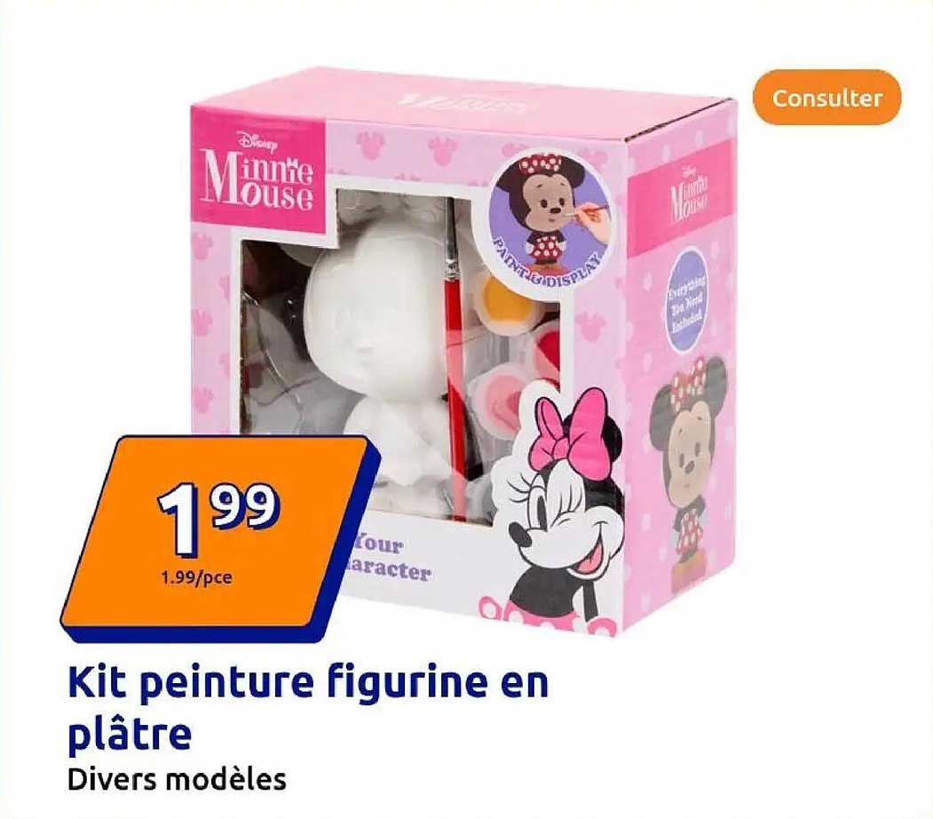 Kit peinture figurine en plâtre