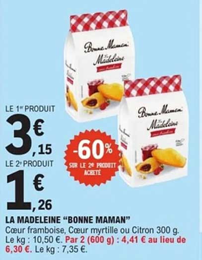 LA MADELEINE "BONNE MAMAN"