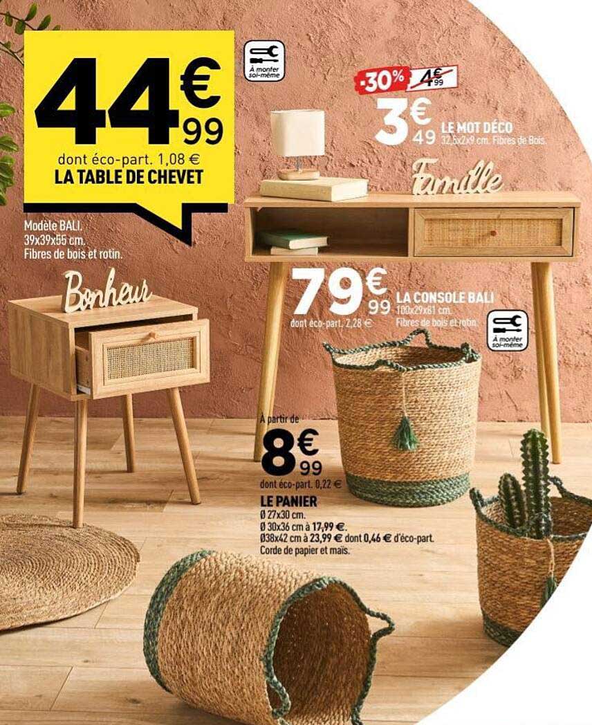 LA TABLE DE CHEVET