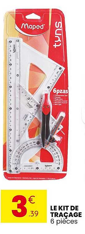 LE KIT DE TRAÇAGE 6 pièces