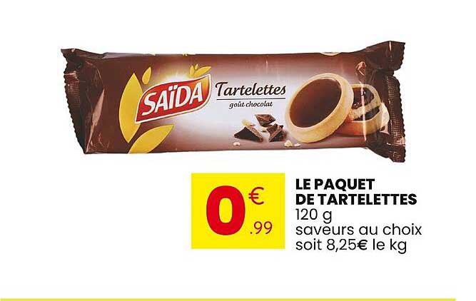 LE PAQUET DE TARTELETTES