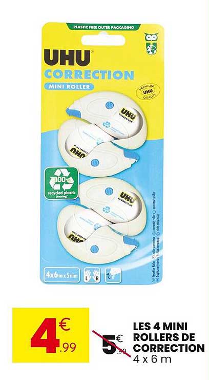 LES 4 MINI ROLLERS DE CORRECTION