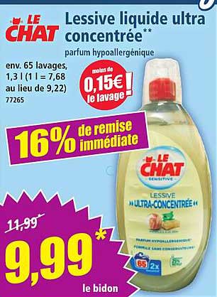 Lessive liquide ultra concentrée**