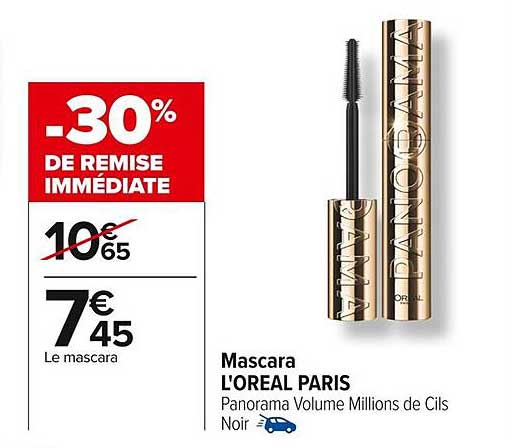 Mascara L'OREAL PARIS Panorama Volume Millions de Cils Noir
