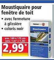Moustiquaire pour fenêtre de toit