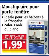 Moustiquaire pour porte-fenêtre