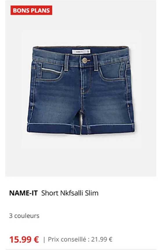 NAME-IT Short Nkfsalli Slim