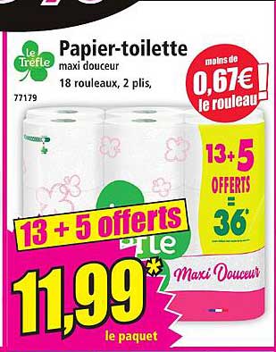 Papier-toilette maxi douceur