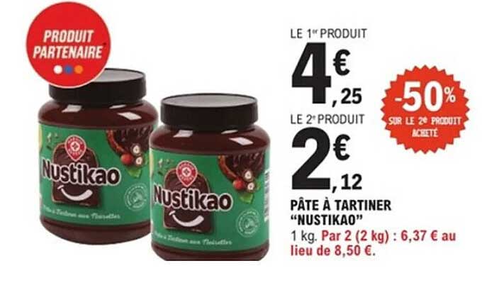 PÂTE À TARTINER "NUSTIKAO"