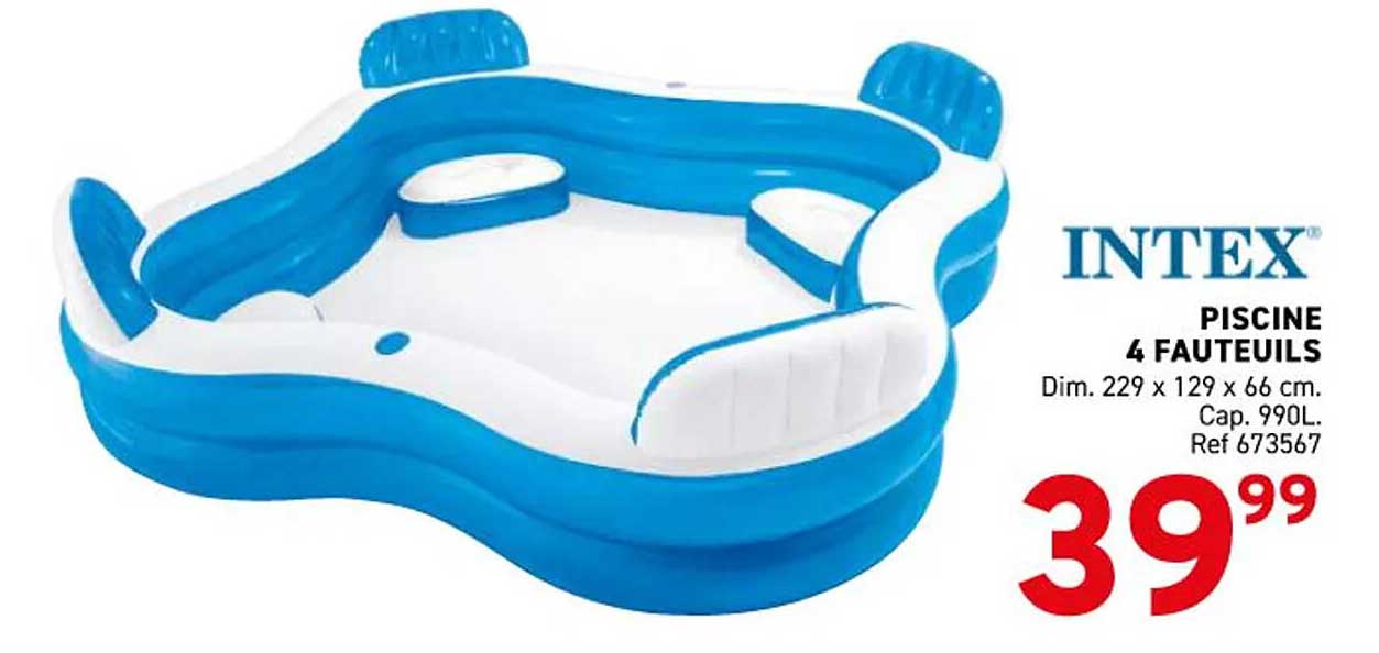 PISCINE 4 FAUTEUILS
