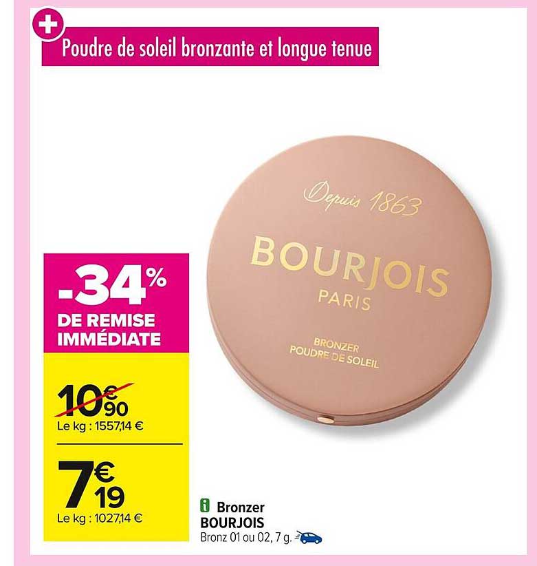 Poudre de soleil bronzante et longue tenue