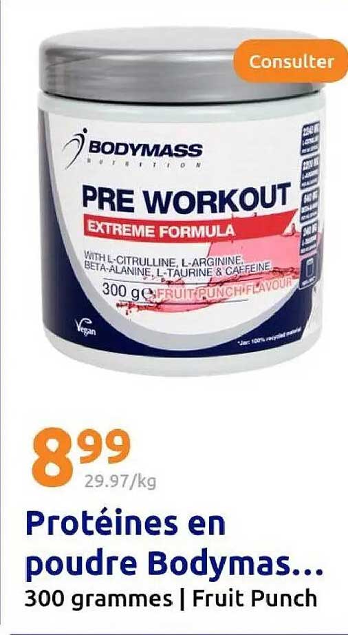 Protéines en poudre Bodymass