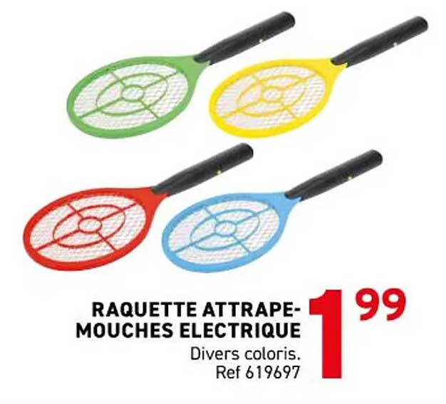 RAQUETTE ATTRAPE-MOUCHES ELECTRIQUE