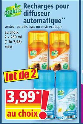 Recharges pour diffuseur automatique