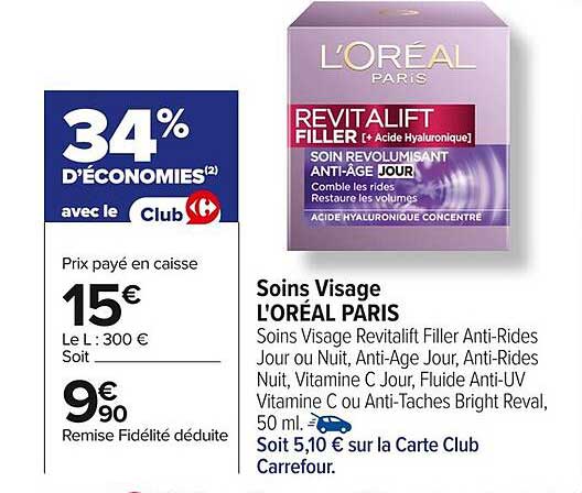 Revitalift Filler - Soins Visage L'ORÉAL PARIS